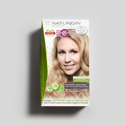 NATURIGIN natural hair dye – Beige Golden Blonde 10.3