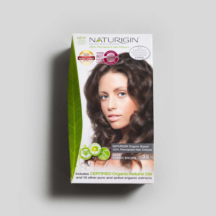NATURIGIN natural hair dye – Dark Coffee Brown 3.0